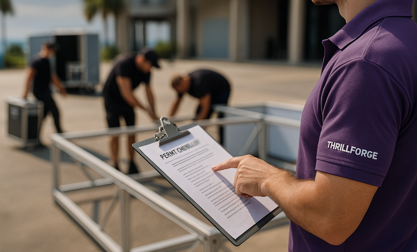 Florida event permit documentation review by THRILLFORGE