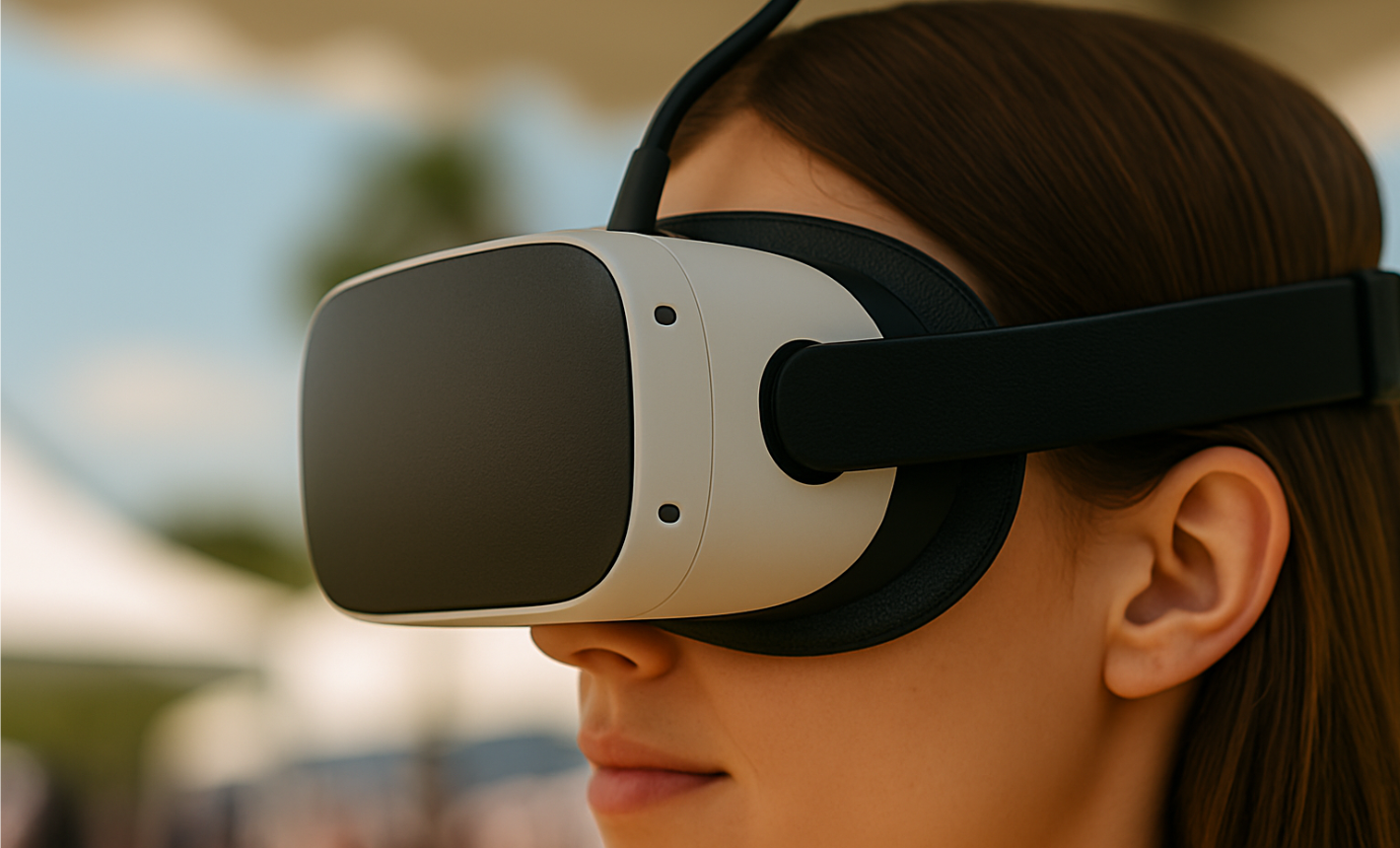 Close-up of advanced LED interactive technology at Florida event